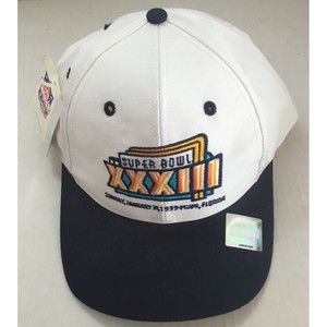 NFL Super Bowl XXXIII Broncos vs Falcons Logo 7 Vintage Snapback Cap Hat - NWT